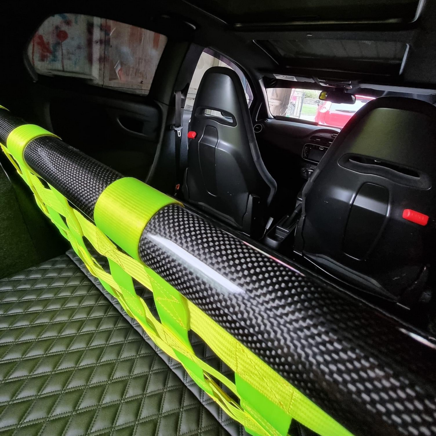 Abarth Punto Strut bar and Cargo net