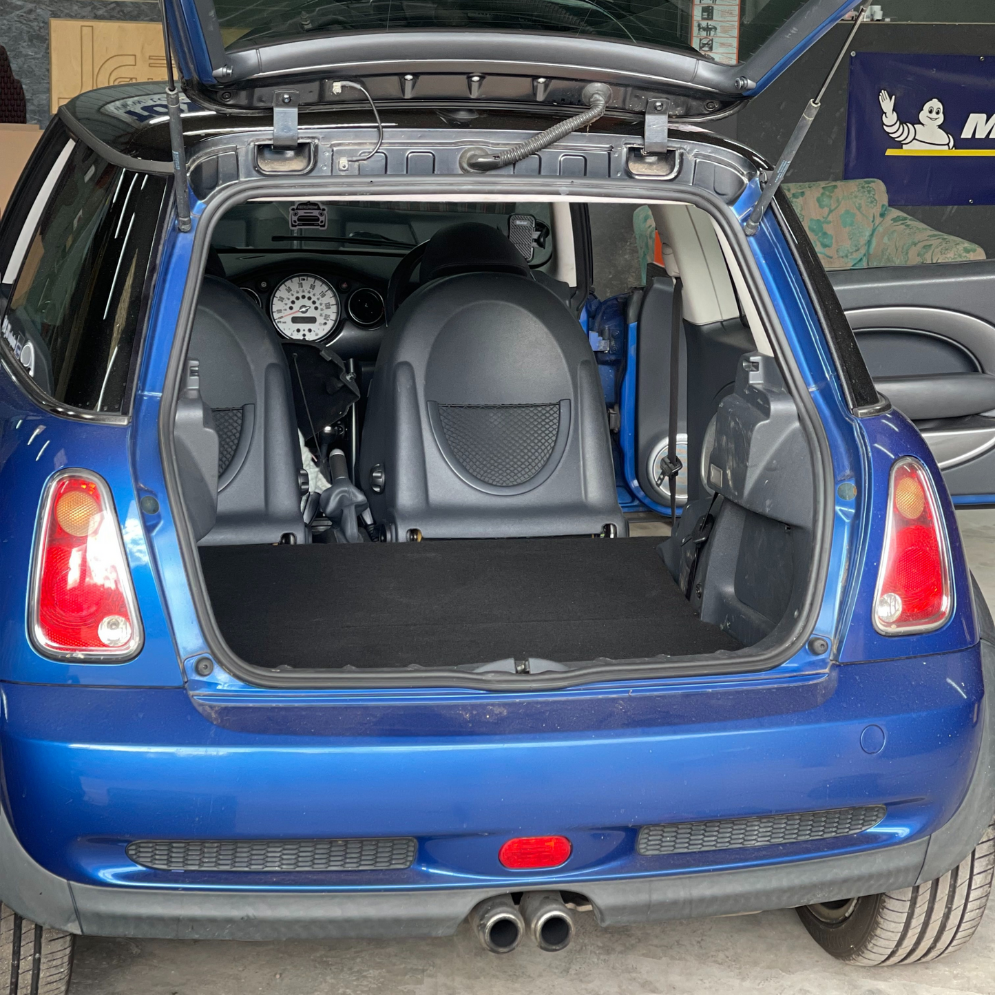 Mini Cooper R50 R53 Rear seat delete